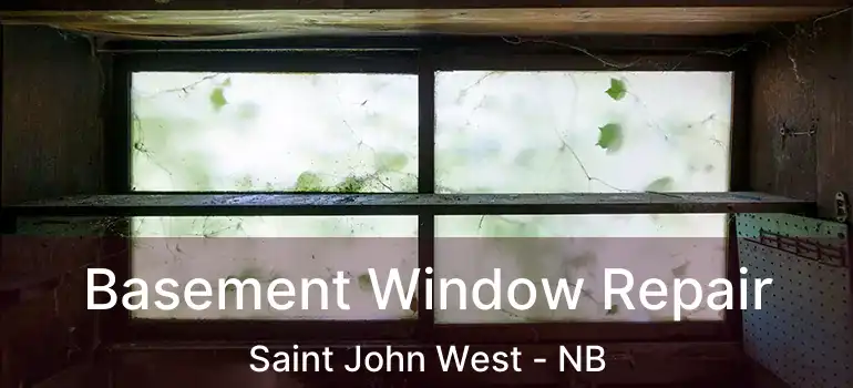  Basement Window Repair Saint John West - NB