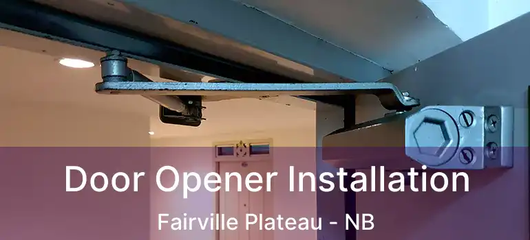  Door Opener Installation Fairville Plateau - NB