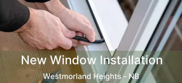  New Window Installation Westmorland Heights - NB