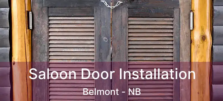  Saloon Door Installation Belmont - NB