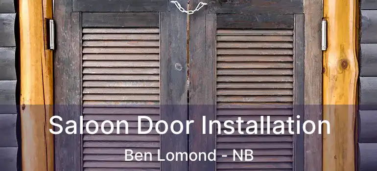  Saloon Door Installation Ben Lomond - NB