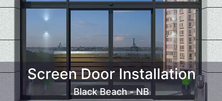  Screen Door Installation Black Beach - NB